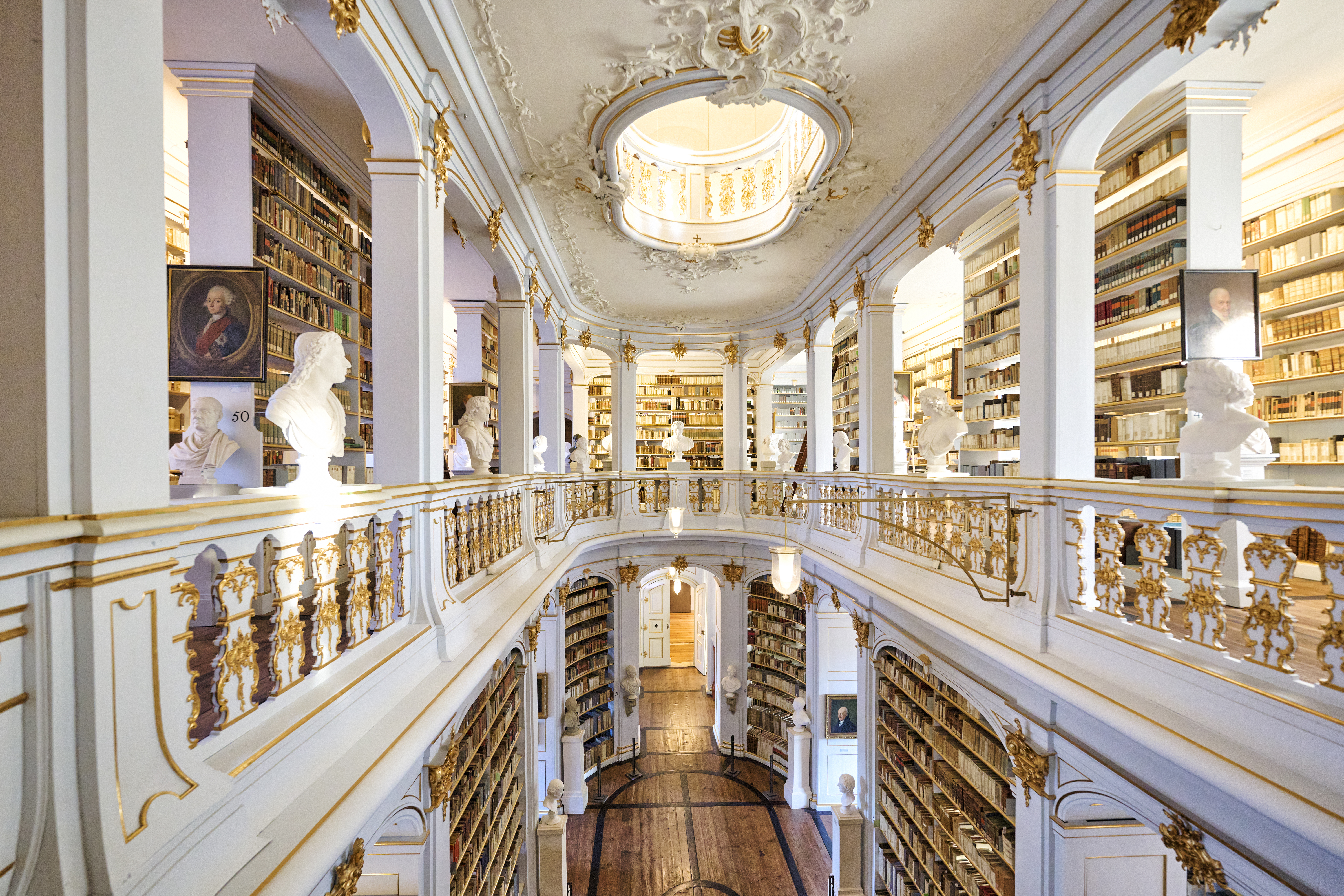 Rococo hall of the Duchess Anna Amalia Library in Weimar